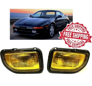 For 1991 1995 Toyota MR2 Fog Lights Yellow With Bulbs Wiring Harness Switch Kit - Picture 1 of 4