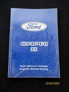 FORD Capri 2 II Ersatzteil Bild Katalog original WHB Werkstatt Handbuch Ausgabe - Bild 1 von 9
