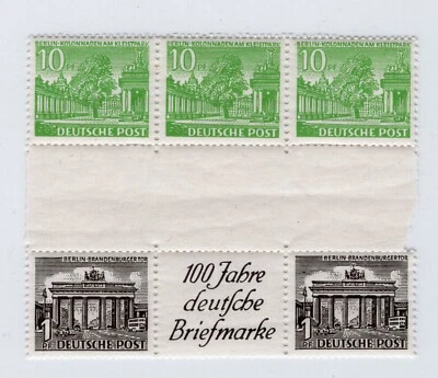 GERMANY BERLIN 1949 BOOKLET COMBO BUILDINGS MICHEL SZ 1B + SZ 3B PERFECT MNH - Image 1 of 2