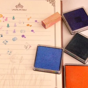 Sponge Multi-color Scrapbooking Square Fingerprint Inkpad Stamp Pads Ink Pad - Picture 1 of 25