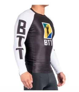 Fuji Sports Men’s Long Sleeve BTT Rash Guard Brazilian Jiu Jitsu New #4305 XXL - Picture 1 of 9
