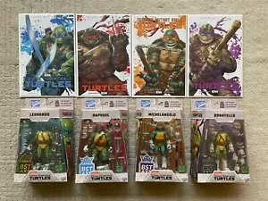 BST AXN TMNT 2023 IDW Santolouco Set + TMNT #1 NYCC Kirkham Battle Damage Set - Picture 1 of 1