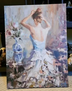 Figurative II - Oil Painting -- Woman Fixing Hair - Steve Henderson 18" x 24" - Picture 1 of 2