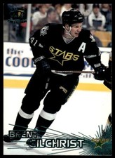 1997-98 Pacific Crown Emerald Green Brent Gilchrist Dallas Stars #136 R77