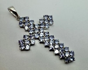 Colgante cruz amatista plata de ley 3,8 g dan399 - Imagen 1 de 3