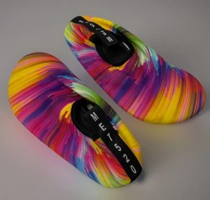 Met520 Wasserschuhe Slipper Stoff Regenbogen gestreift Gr. 40 / 41 leicht Met 520 - Bild 1 von 5