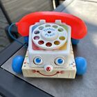 Fisher Price Chatter Telephone #2063 Pull Toy Moving Eyes Phone Vintage 1985