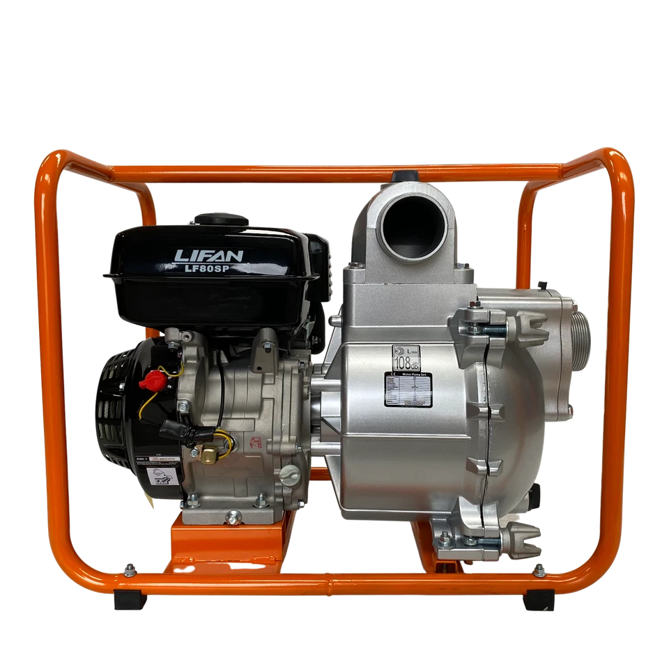 3" Petrol Water Pump - Extra Large Heavy Duty Trash Pump- by Lifan - 9hp Engine - Image 1 of 4