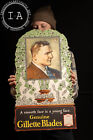 Vintage Gillette Razor Cardboard Countertop Standee