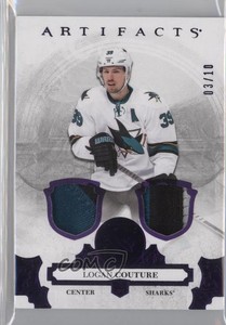 2017-18 Upper Deck Artifacts Purple Materials /10 Logan Couture #74