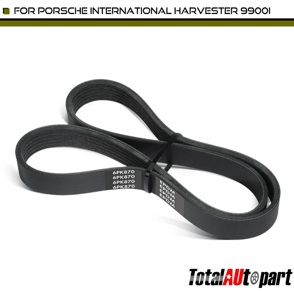 Cinturón Serpentine para Porsche 928 International Harvester 9900ix SFA 34,12 pulgadas Foto 1 de 4