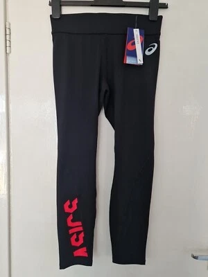 Asics Fitness Leggings D1 Black Pink Women's Size Small New Tight Fitting  - Image 1 of 4