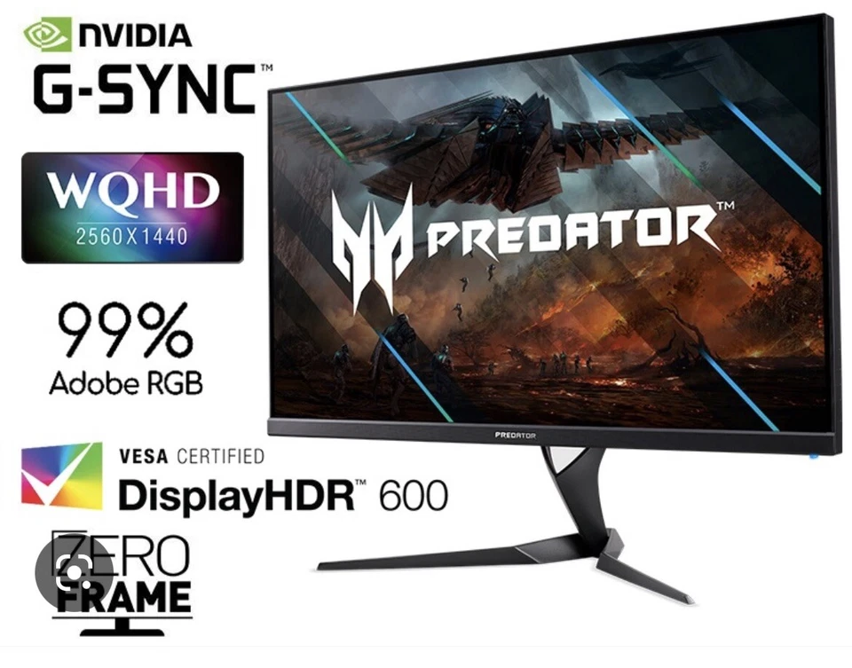 Acer Predator XB3 XB323U Gpbmiiphzx 32" IPS LED 144 Hz Gaming Monitor - Black - Image 1 of 1