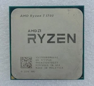 Procesador CPU de escritorio AMD Ryzen 7 1700 R7 Socket AM4 ocho núcleos YD1700BBM88AE - Imagen 1 de 3