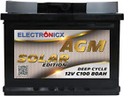 Electronicx Solar Edition Batteria 80Ah Solare AGM 12 V Alimentazione a Batteria