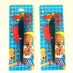 2 EXPLODING TRICK PEN novelty prank funny pratical joke NOVELTY gag pens fake - Picture 1 of 1