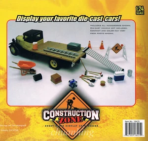 New Construction Zone Set 1/24 INKLUSIVE AUTHENTISCHER REPLIKEN VON ECHTEM ZUBEHÖR - Bild 1 von 2