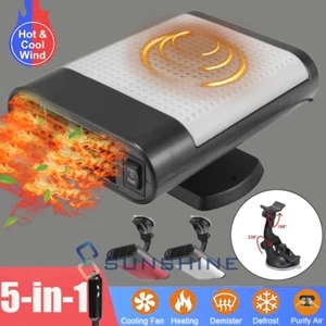 500W Portable Electric Car Heater Rapid Heating Fan Defogger Defroster Demister - Picture 1 of 70