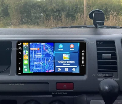 For Toyota Hiace 2006-2019 Android 14 Car Stereo Radio GPS Navi CarPlay WIFI RDS — 第 1/4 张图片