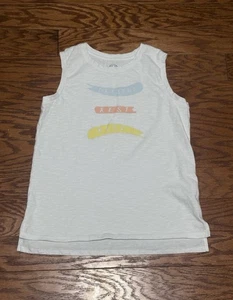 Athletic Works Youth Girls White Breath Rest Rise Graphic Tank Top, Sz XL - Picture 1 of 4