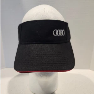 AUDI Unisex Hat/Visor Black/Red Adjustable - Picture 1 of 7