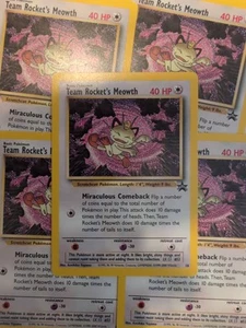 2000 Black Star Promo Pokemon League Card Team Rockets Meowth 18 Near Mint/Mint - Picture 1 of 2