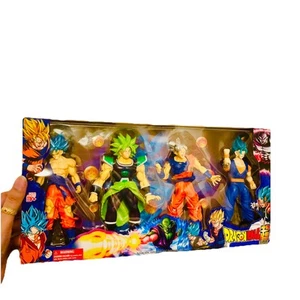 Juego de figuras de súper acción Dragon Ball Z 4 Goku y Broly Super Saiyan regalo de cumpleaños - Imagen 1 de 6