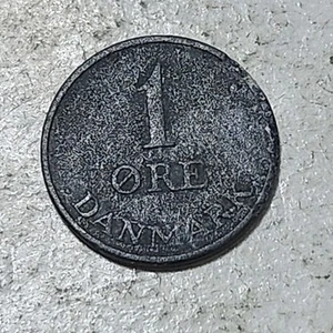 DENMARK 🇩🇰 ONE (1) ØRE COIN 1952 (KING FREDERICK IX) - Picture 1 of 2