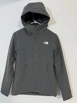 Abrigo Chaqueta Softshell con Capucha Forrada de Vellón Windwall XS para Mujer The North Face Gris Foto 1 de 4