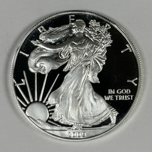 2009 U.S. Silver Eagle Dollar Overstrike PROOF FINISH - MOONLIGHT MINT - Picture 1 of 3