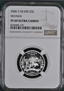 2006-S Silver Nevada State Quarter - NGC PF69 ULTRA CAMEO - Picture 1 of 2