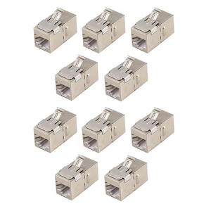 10 Stück Pass-Through-Gigabit-Ethernet-Cat6a-RJ45-T568B-Buchsen, Werkzeuglo9086 - Afbeelding 1 van 6
