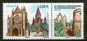 BRIEFMARKE 4554 NEU XX LUXUS - METZ - 84. KONGRESS DER FFAP KATHEDRALE UND TEMPEL - Bild 1 von 1