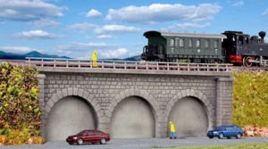 KIBRI 37670 SPUR N EISENBAHNDAMM STÜTZMAUERN EINGLEISIG MODELLBAUSATZ - Bild 1 von 10