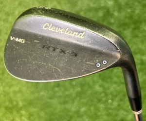 Cleveland RTX-3 V-MG 56 11 Black Satin Lob Wedge Steel Club USED RH Steel 2 Dot - Picture 1 of 6