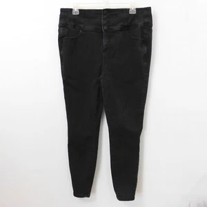 Torrid Jeans Black Denim Pants Skinny Jean Jegging 148862 Women's 14 Regular 14R - Picture 1 of 9