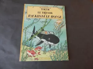 HERGE TINTIN LE TRESOR DE RACKAM LE ROUGE B35 DE 1964 NON PELLICULE QUASI NEUF - Picture 1 of 6
