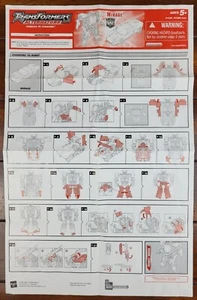 Transformers Alternators Mirage Instruction Sheet Hasbro 2006 - Picture 1 of 1