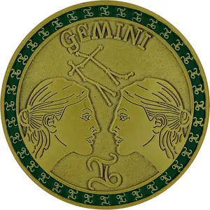 Zodiac Gemini Coin - Picture 1 of 5