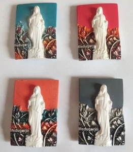 Handgefertigtes Set Großpackung 4er Set Kühlschrankmagnet Our Lady aus Medjugorje 2,6 inkl. - Bild 1 von 8