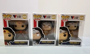 NEW Funko Pops Lot of 3 DC Wonder Woman 406 423 430 Pop! Heroes Comics Batman - Picture 1 of 6