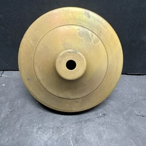 Massive Messing gesponnen 4 15/16” breite Vase Kappe New Old Stock unvollendet 1 7/8” tief - Bild 1 von 6