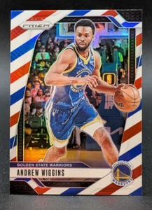 2024-25 Panini Prizm #19 Andrew Wiggins Red White & Blue Prizm Warriors - Picture 1 of 2