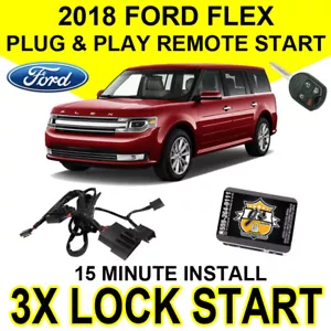 2018 Ford Flex Remote Start Plug & Play System Easy Install DIY 3X Lock Car F01A - Picture 1 of 8
