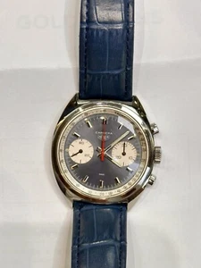 Heuer Carrera Blue Dial Vintage Chronograph Watch - Picture 1 of 11