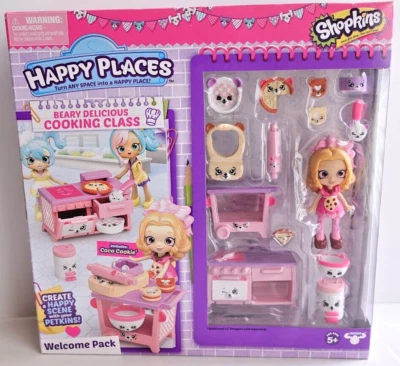 Shopkins HAPPY PLACES Beary Delicious Cooking Class Paquete de Bienvenida NUEVO Raro Foto 1 de 4