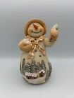 Snowman Figurine w/ Snowballs Shovel Christmas Holiday Table Mantle Shelf Decor