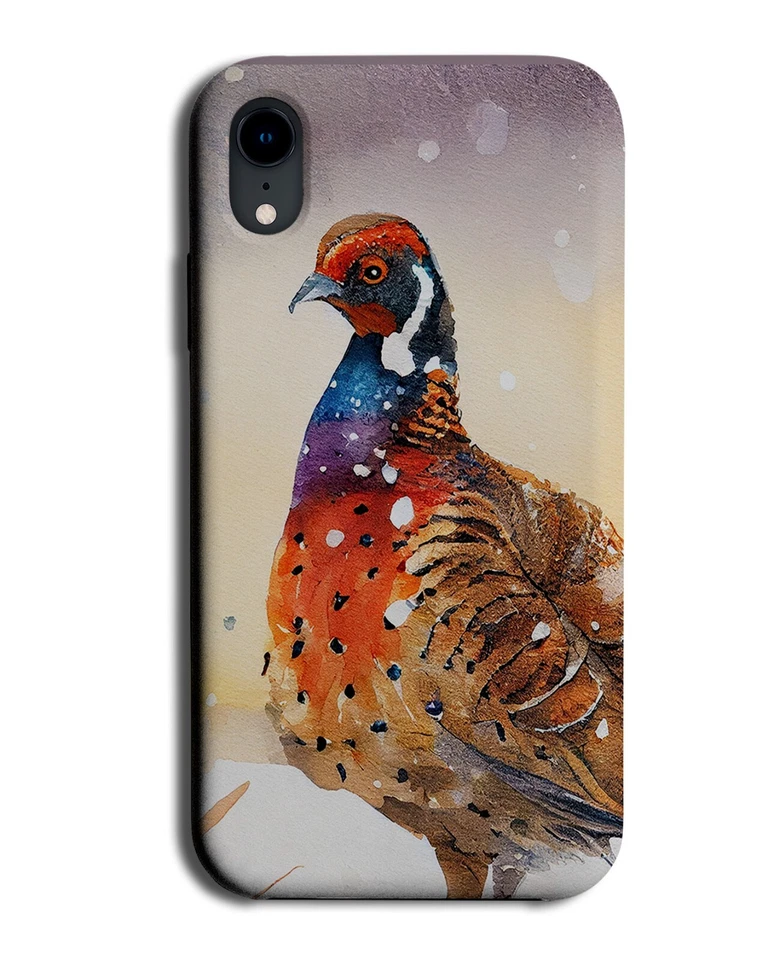 Pheasant In Winter Snow Phone Case Cover Pheasants Pheasent Christmas Snowy BI80 — 第 1/1 张图片