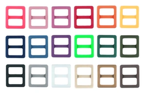3/8 inch (11mm) 25 COLORED Slim Line Slip Lock Tri-Glide Slides (18 colors) - Picture 1 of 20