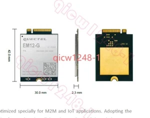 1 pièce modem Quectel EM12-G CAT12 NEUF m.2 (NGFF) avec 4 adaptateurs Pigtail - Photo 1/5
